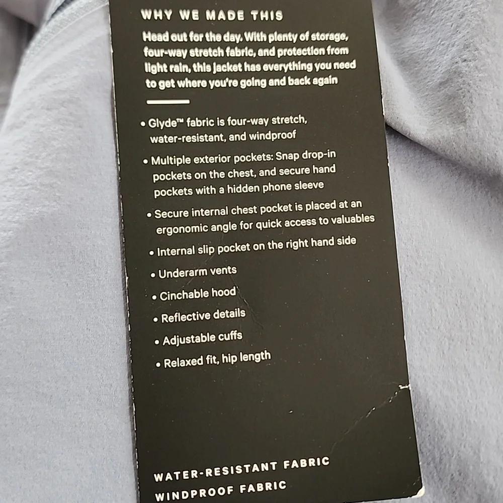 Lululemon Stretch Cargo Jacket In Chambray NWT
